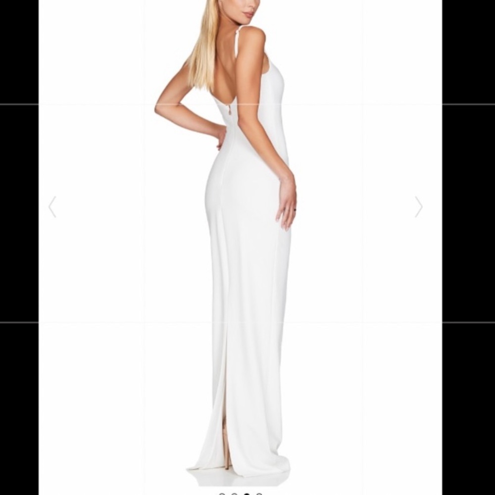 Nookie White Maxi Dress with Low Back
